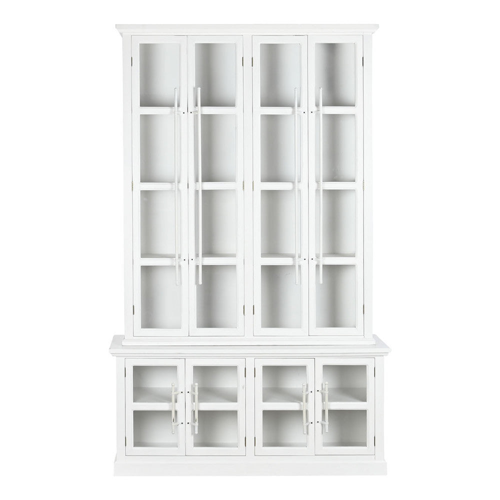 Vetrina industrial bianca anticata