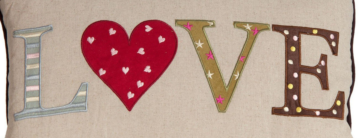 Cuscino rettangolare love