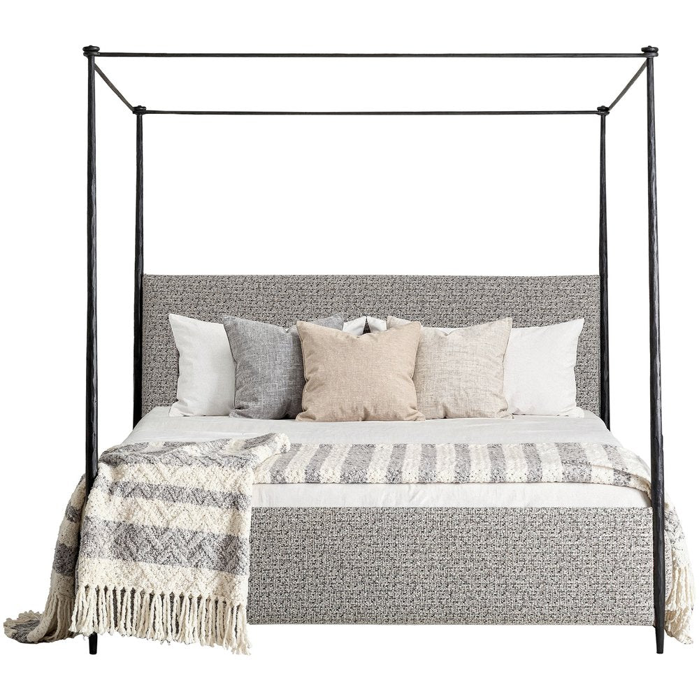 letto baldacchino in ferro battuto artigianale