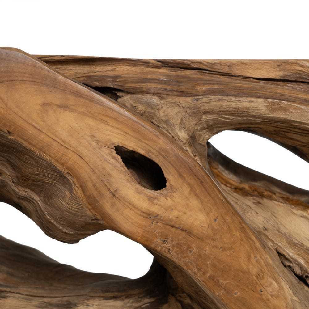Consolle radice teak naturale