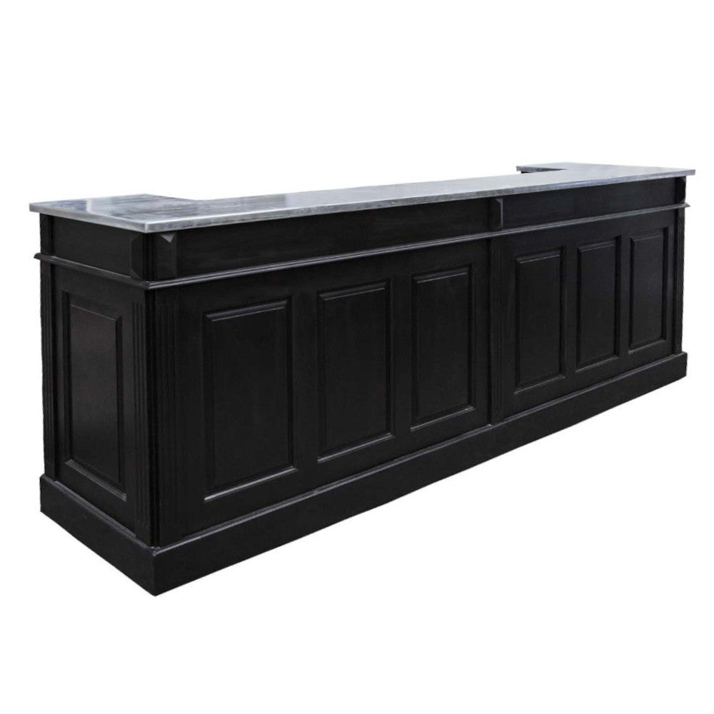 Banco bar bistrot provenzale shabby nero