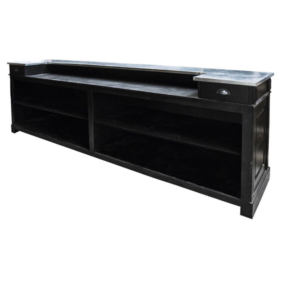 Banco bar bistrot provenzale shabby nero