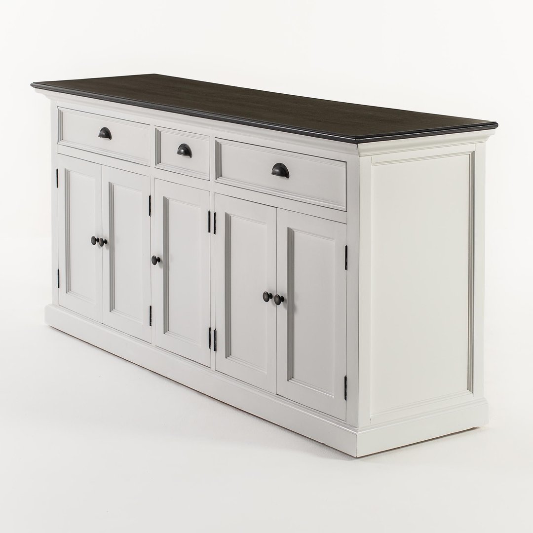 Buffet provenzale bianco top nero