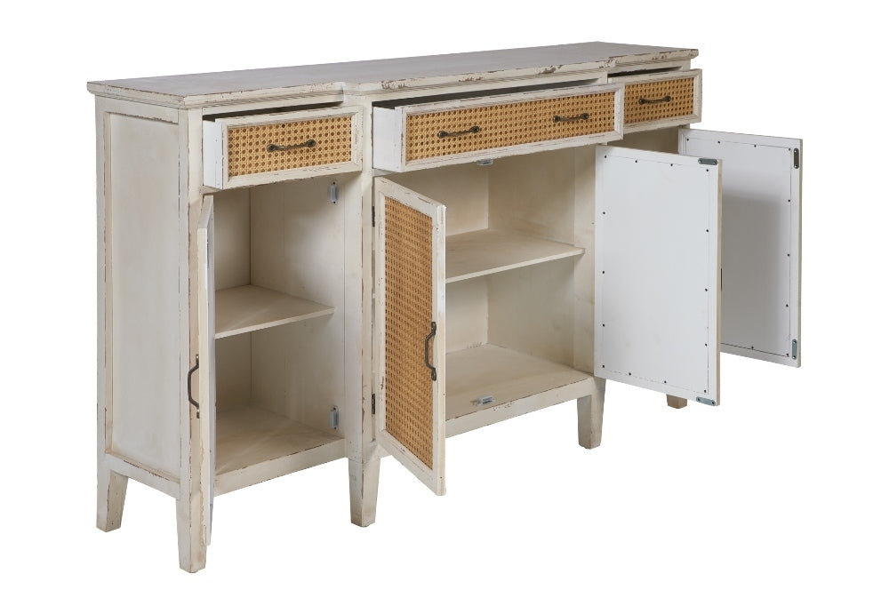 Credenza orientale cinese bianca