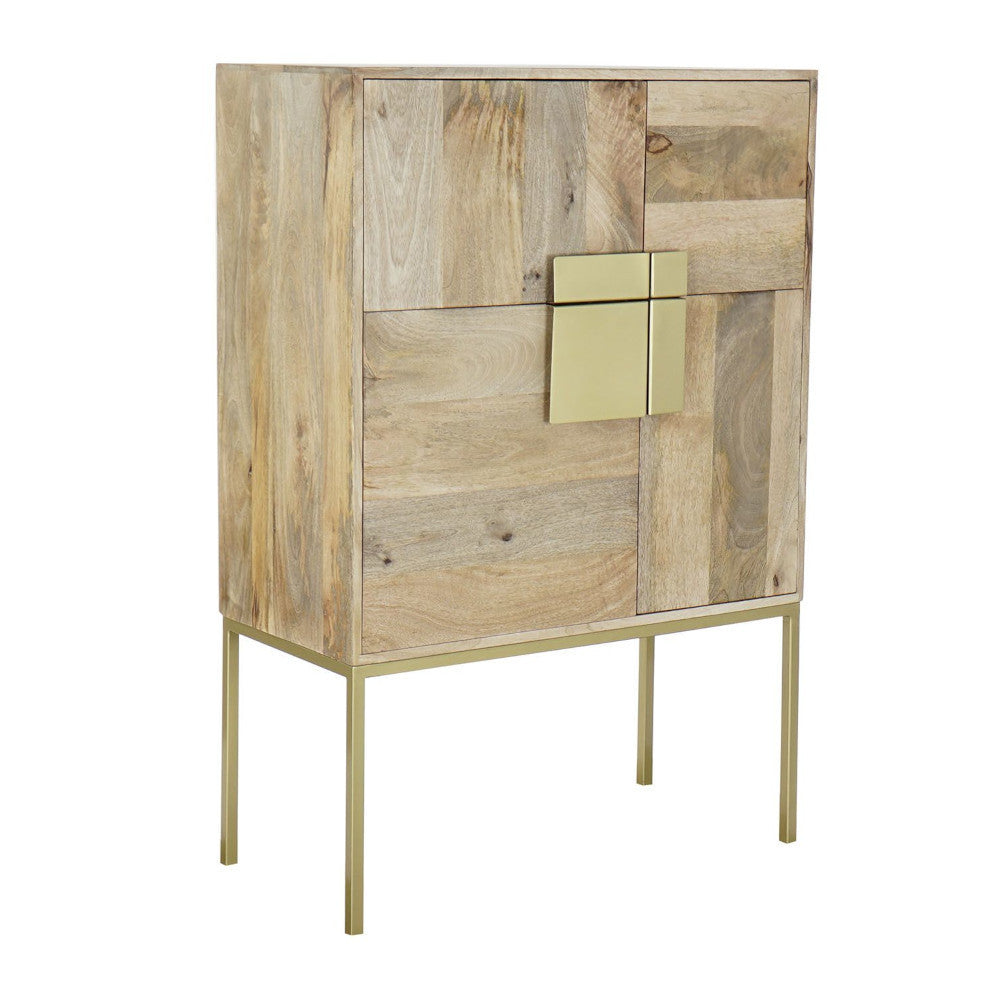 Buffet alto vintage legno naturale