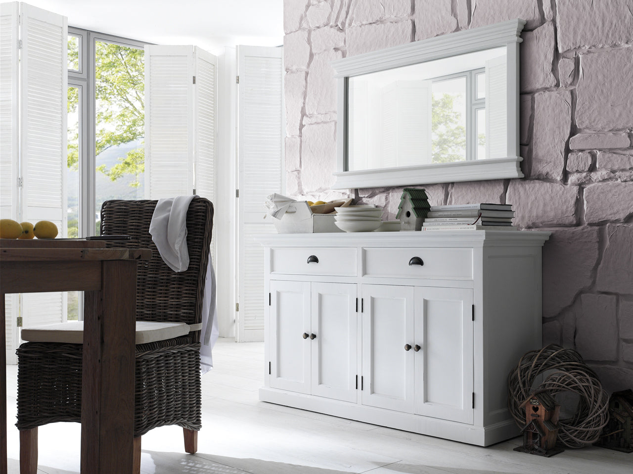 Buffet provenzale bianco