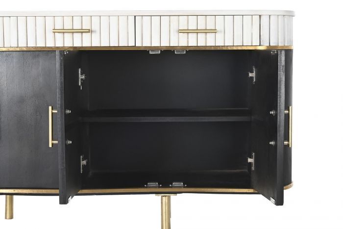 Buffet vintage nero oro