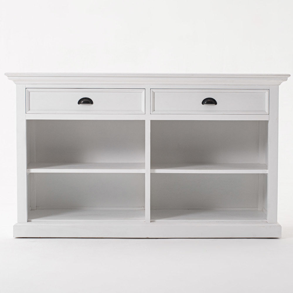 Consolle provenzale bianco con mensole