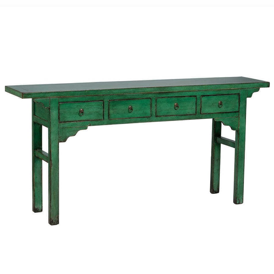Consolle orientale cinese verde