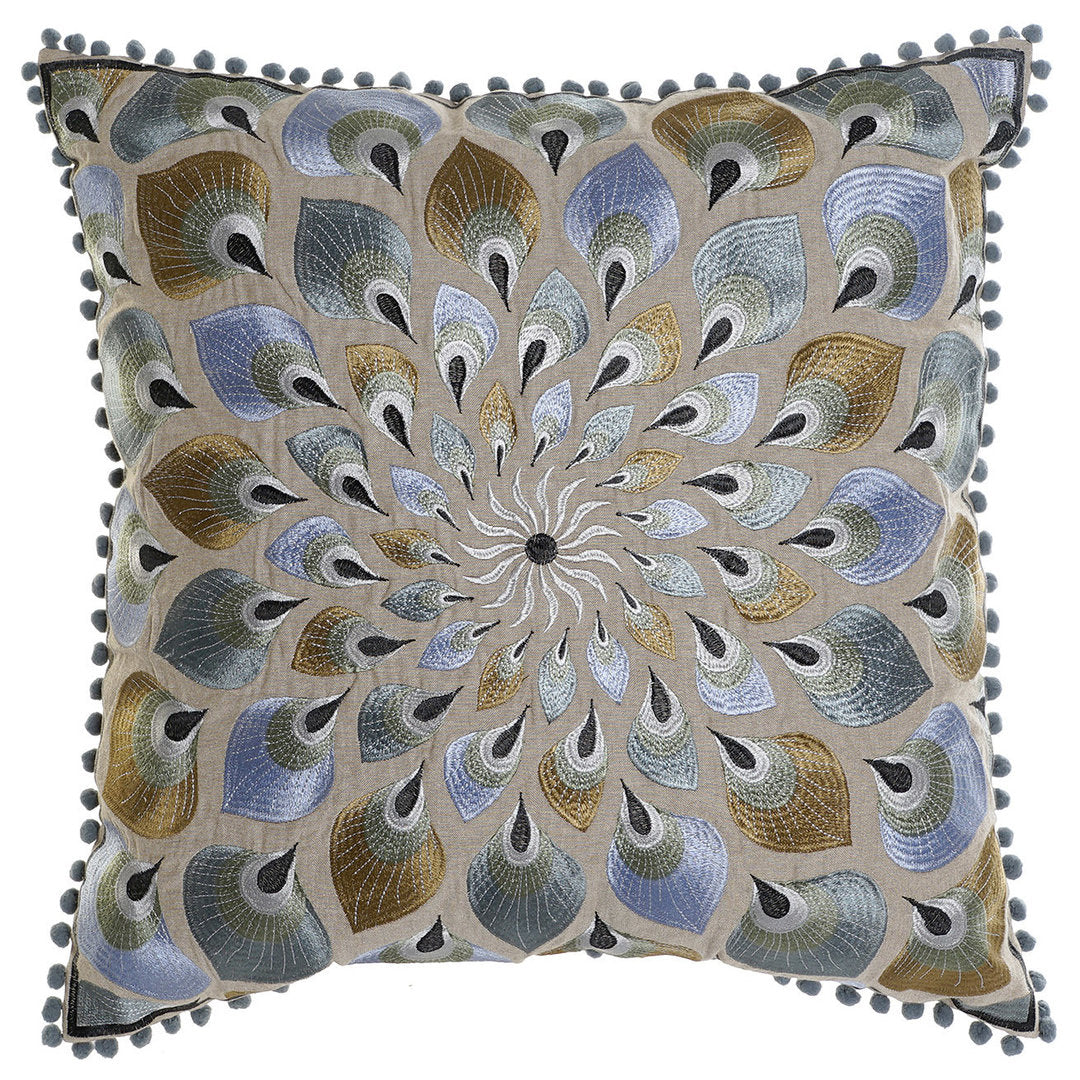 Cuscino ricamato boho chic 60x60
