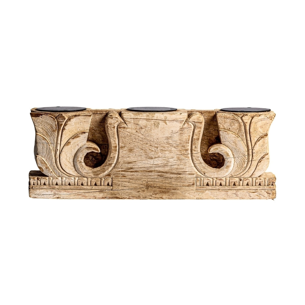 Candeliere etnico legno