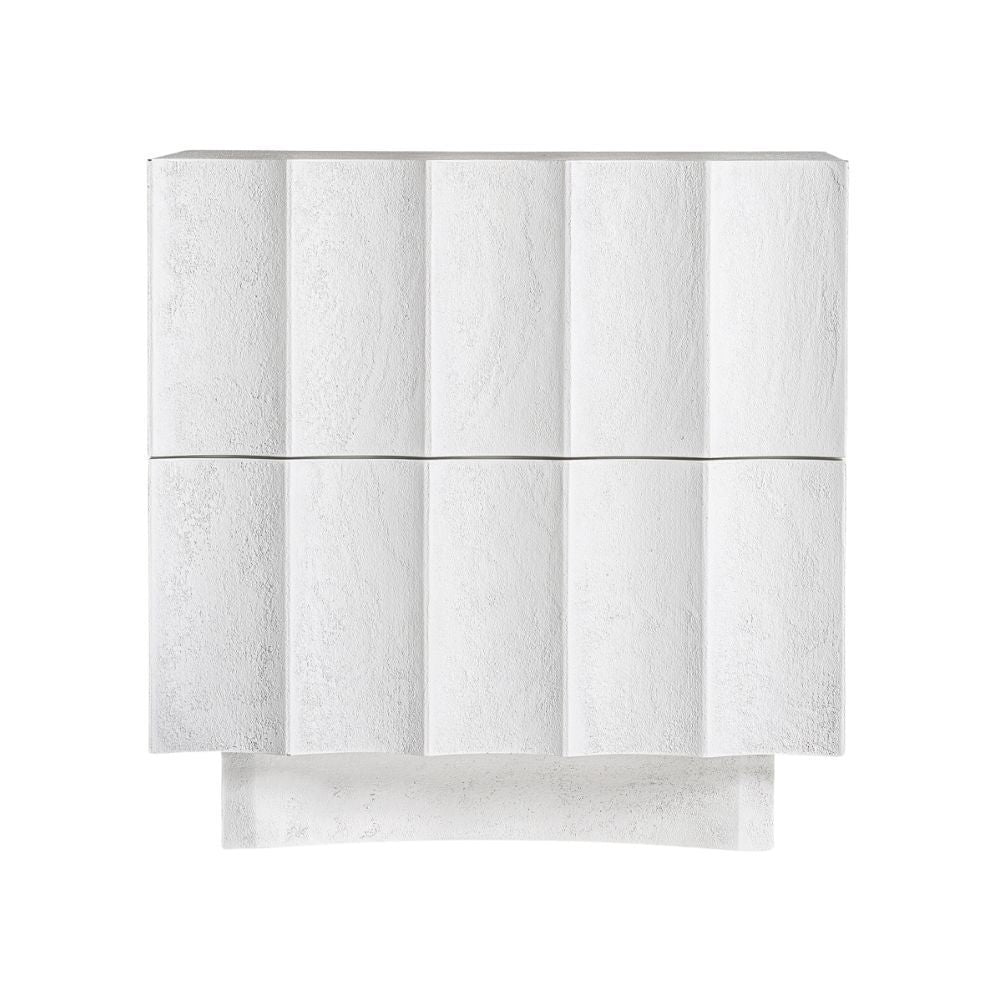 Comodino bianco déco chic