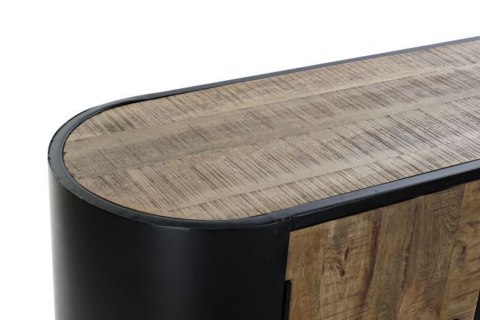 Credenza vintage legno metallo