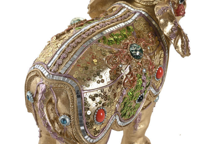Elefante dorato decorato H30