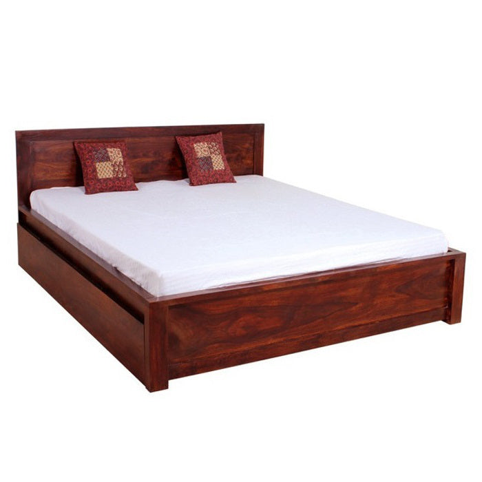 Letto legno con contenitori