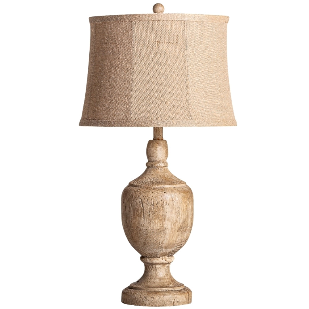 Lampada coloniale in legno