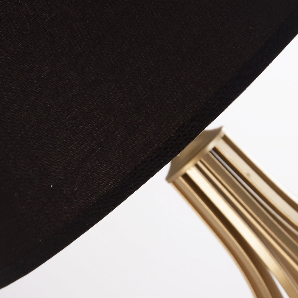 Lampada da tavolo nero oro Art decò