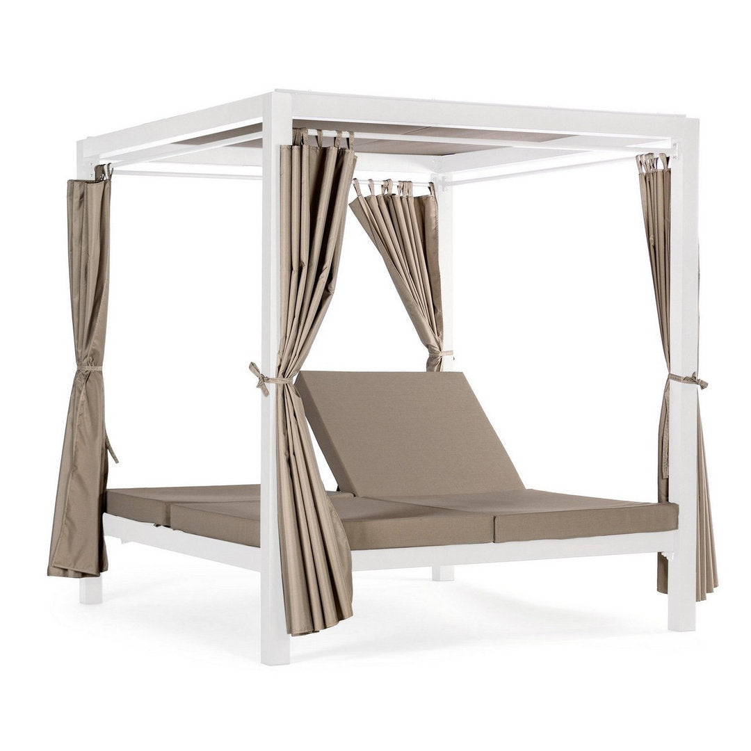 Letto a baldacchino da giardino daybad bianco