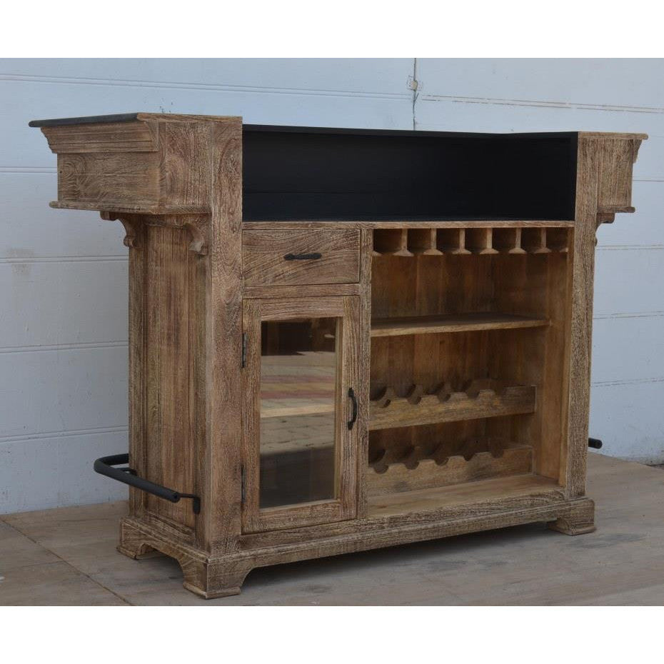 Mobile bar bistrot rustico legno massello