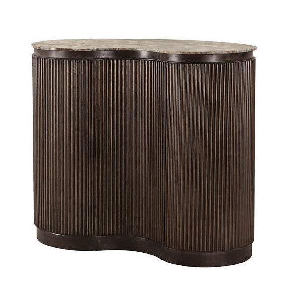 Bancone bar vintage ovale marmo