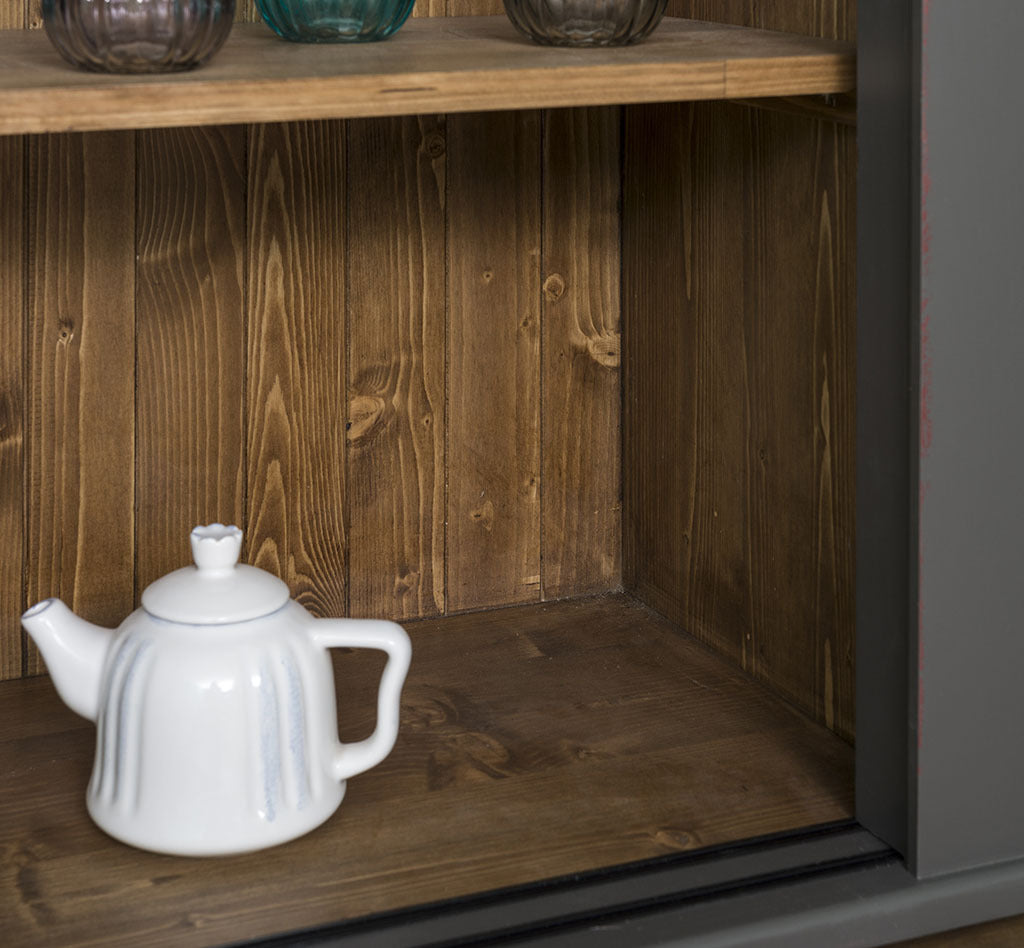 Vetrina libreria shabby noir