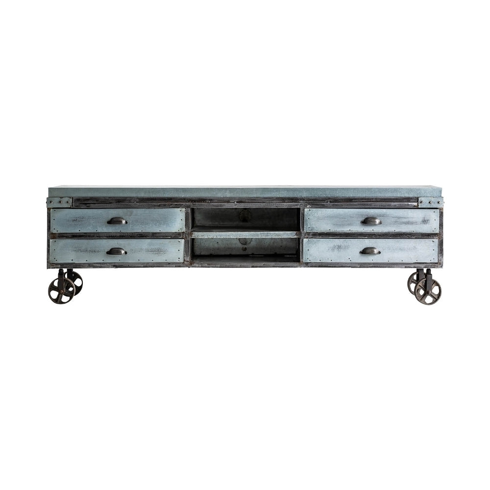 Porta TV grigio stile industriale
