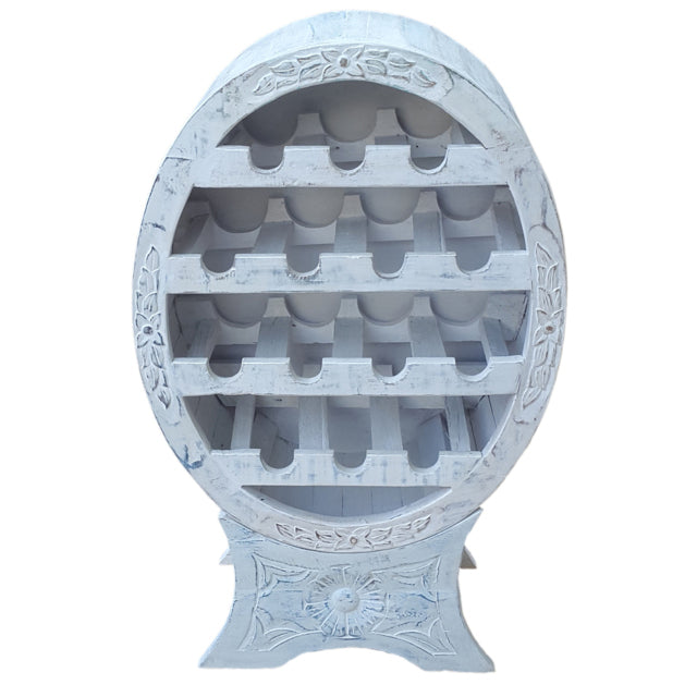 Portabottiglie bianco shabby