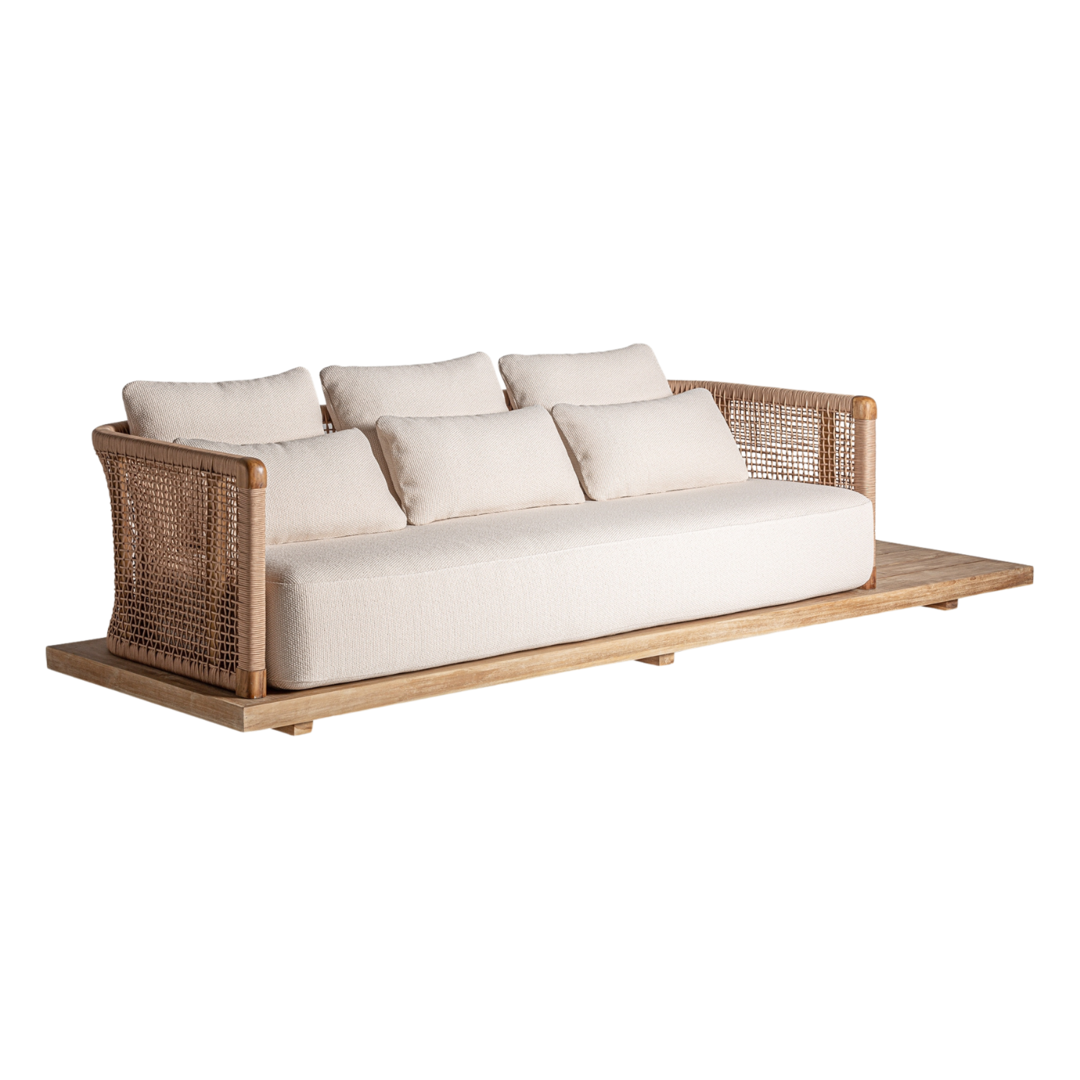 Divano design tropicale chic