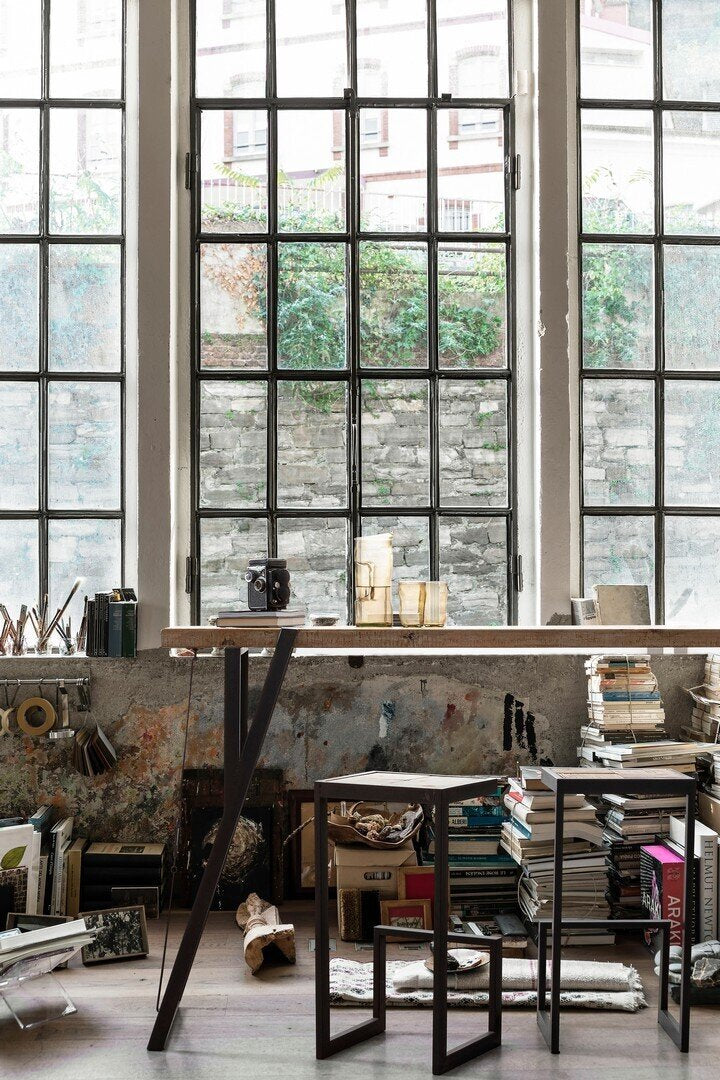 Sgabello bar industriale