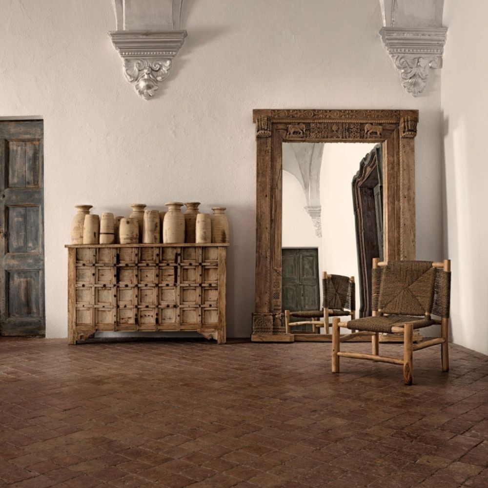 Specchio etnico intarsiato