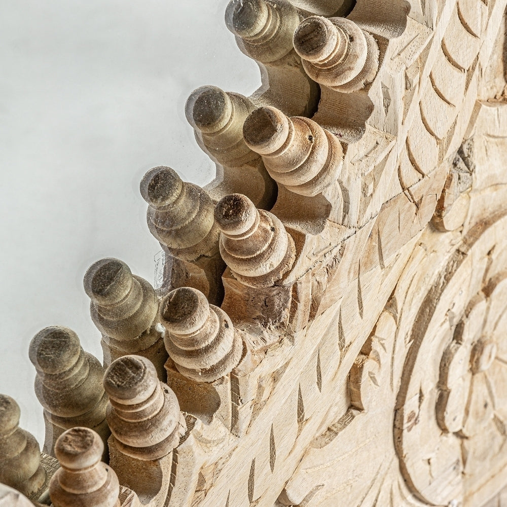 Specchio orientale legno massiccio