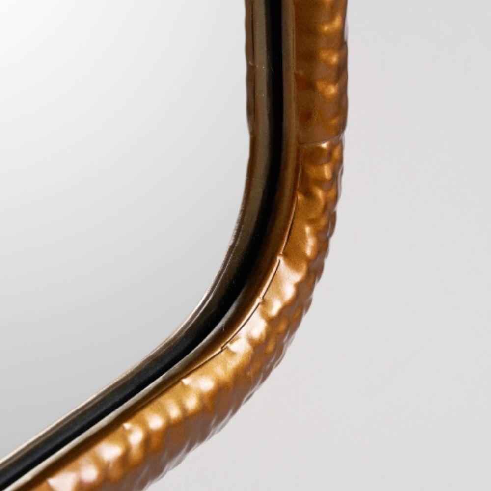 Specchio rettangolare dorato