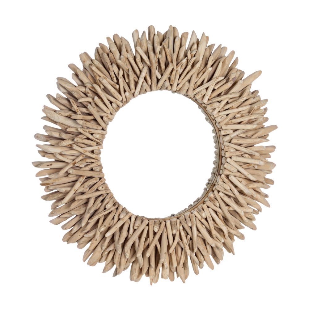 Specchio rotondo con rami