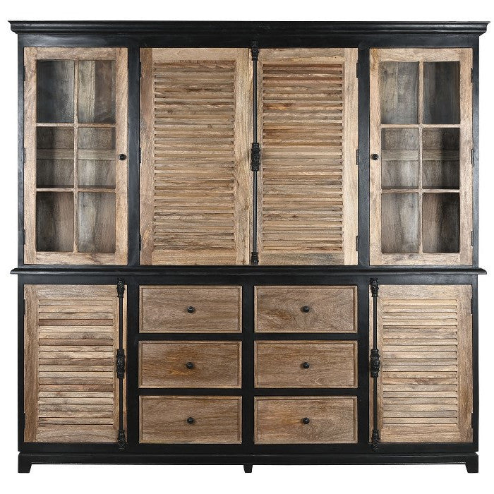 Vetrina credenza bistrot legno