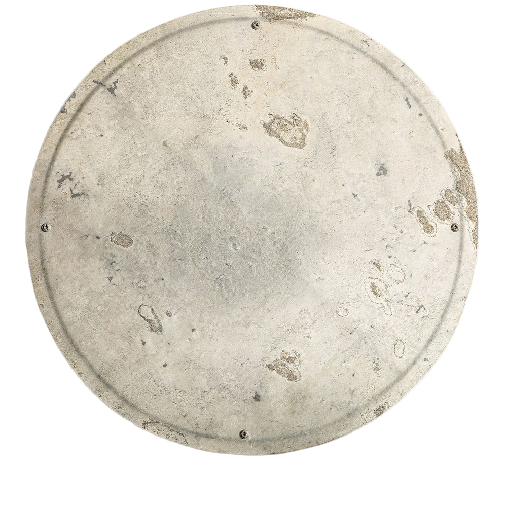 Applique Luna contemporanea in pietra e ferro nero