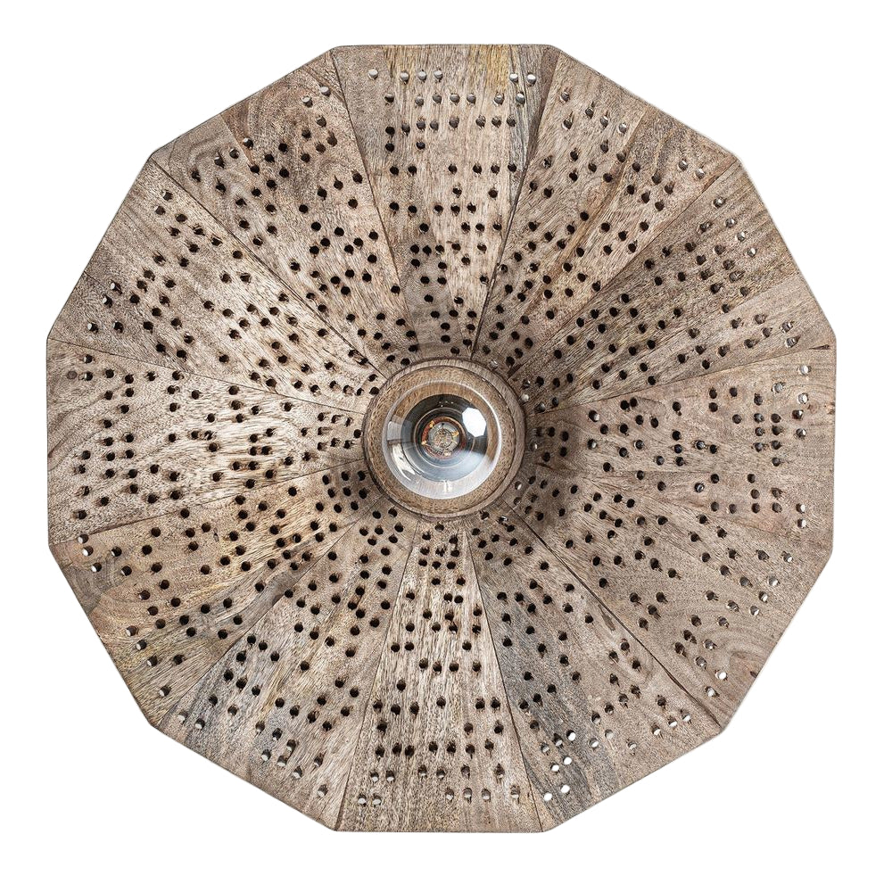 Lampada etnica in ambiente elegante e naturale