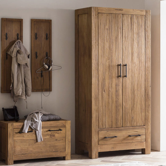 Armadio country teak stagionato