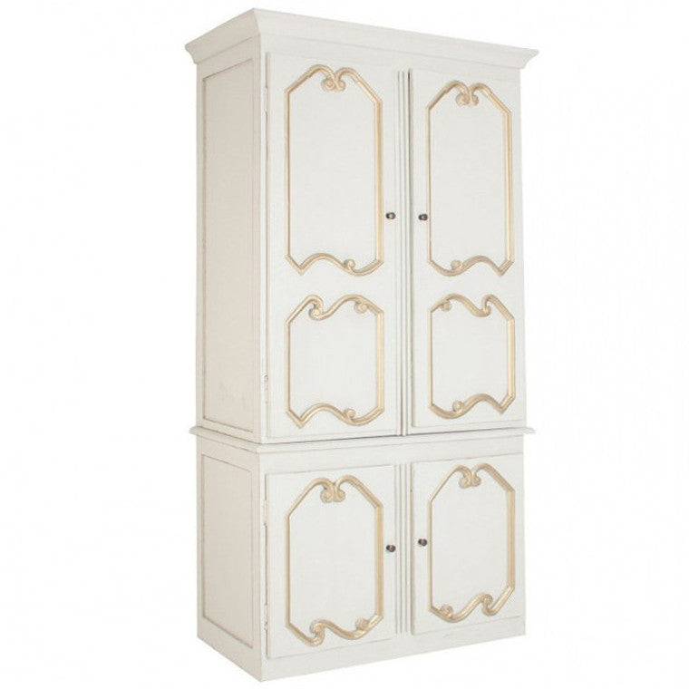 Armadio oriental chic bianco