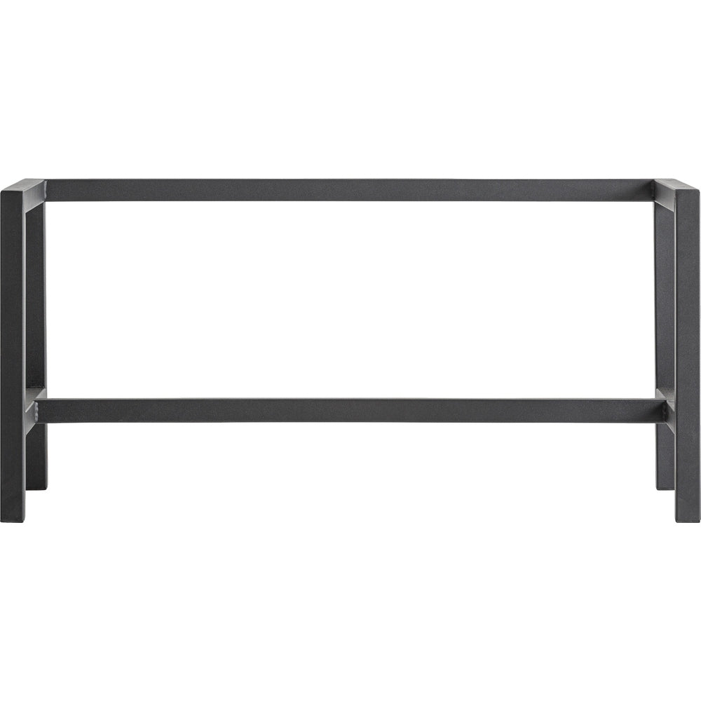 base vetrina ferro nero design