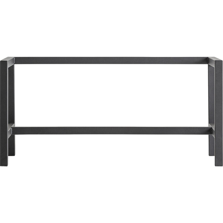 base vetrina ferro nero design