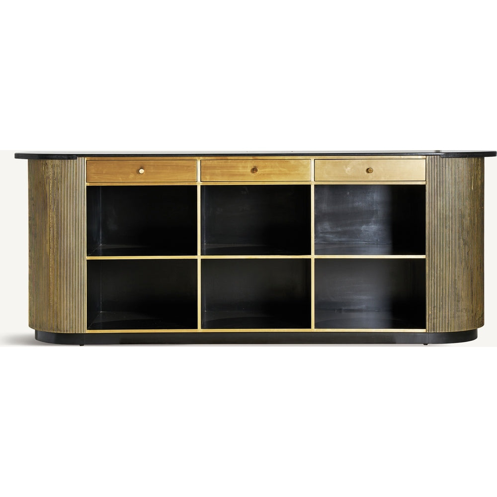 Bancone bar Art Decò dorato