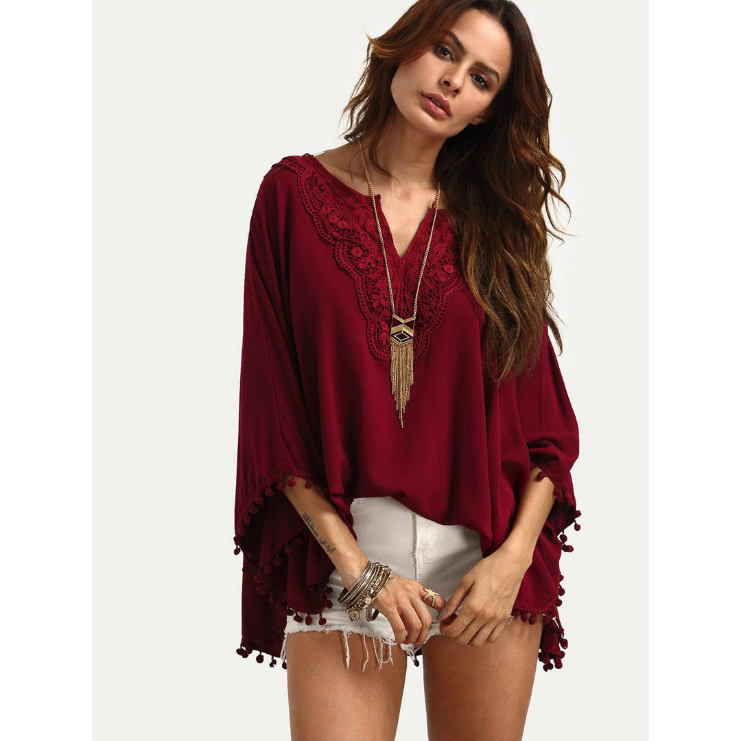 Blusa leggera ricami orientali