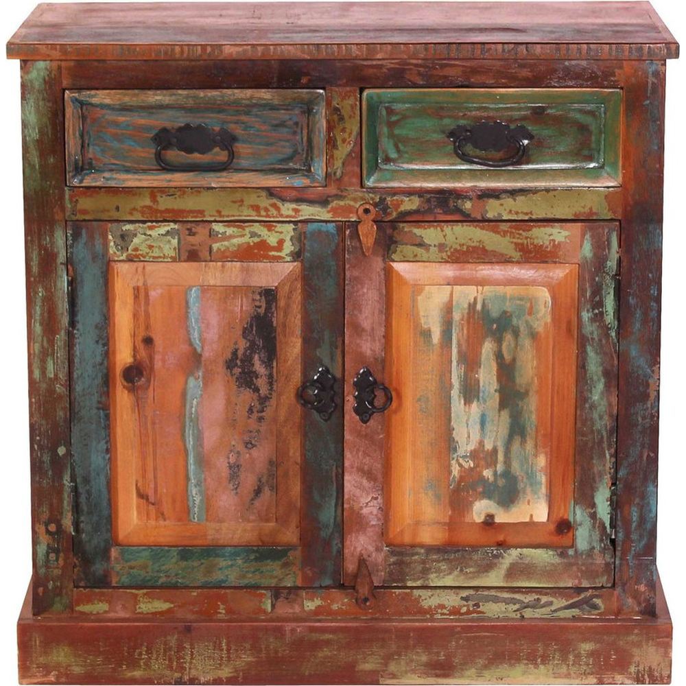 Credenza stile industrial old in legno riciclato