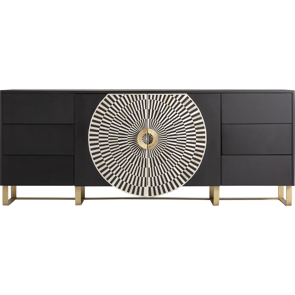 Credenza art déco lusso mdf ferro osso gatsby