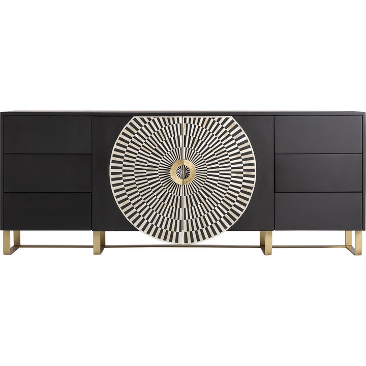 Credenza art déco lusso mdf ferro osso gatsby