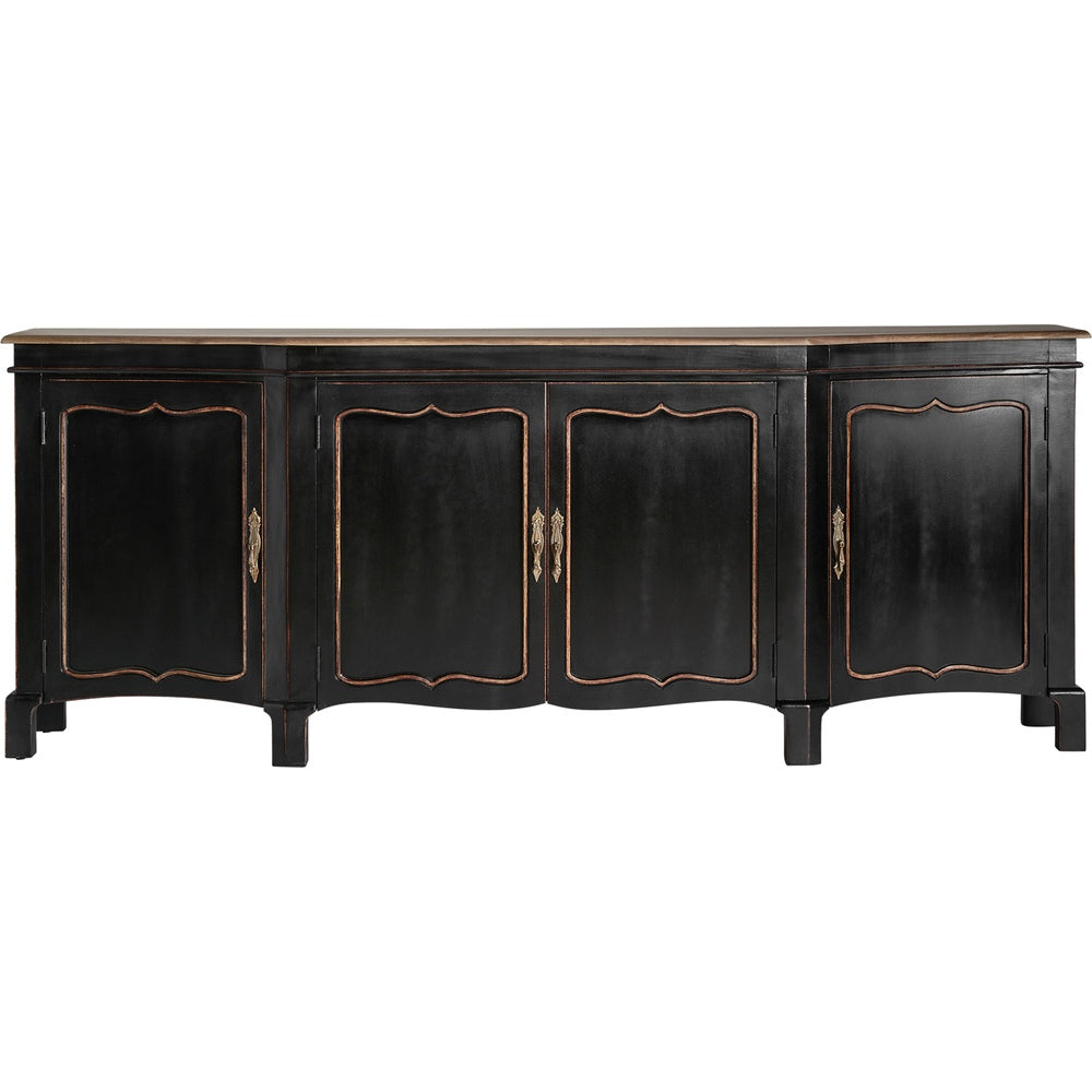 Credenza nera di lusso in legno di mango