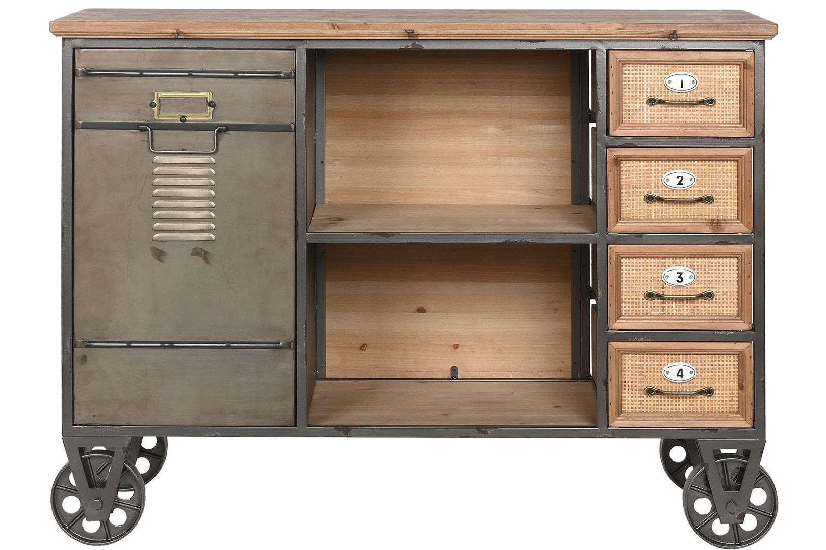 Cassettiera consolle industrial