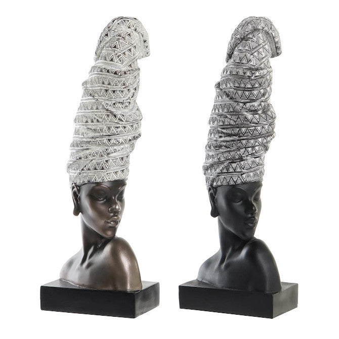 Busto donna africana Set 2pz
