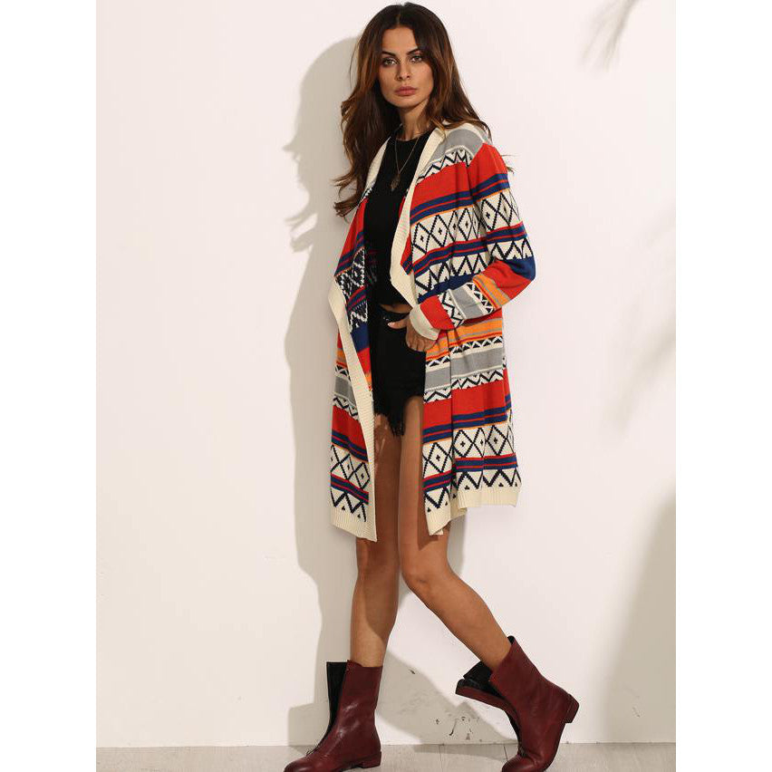 Cardigan stile etnico