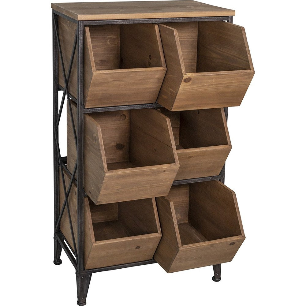 Espositore con Cassetti Inclinati Country Store